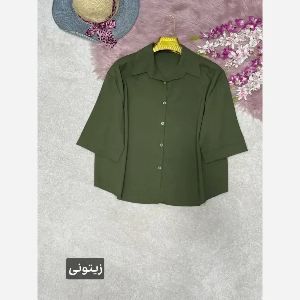 شومیز پاستیلی وانیا جنس پری خنک و سبک فری سایز