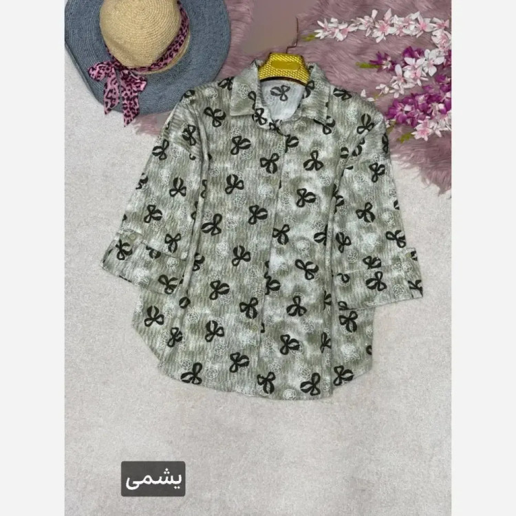 شومیز نگینی هانده جنس ایوا کاملس فری سایز
