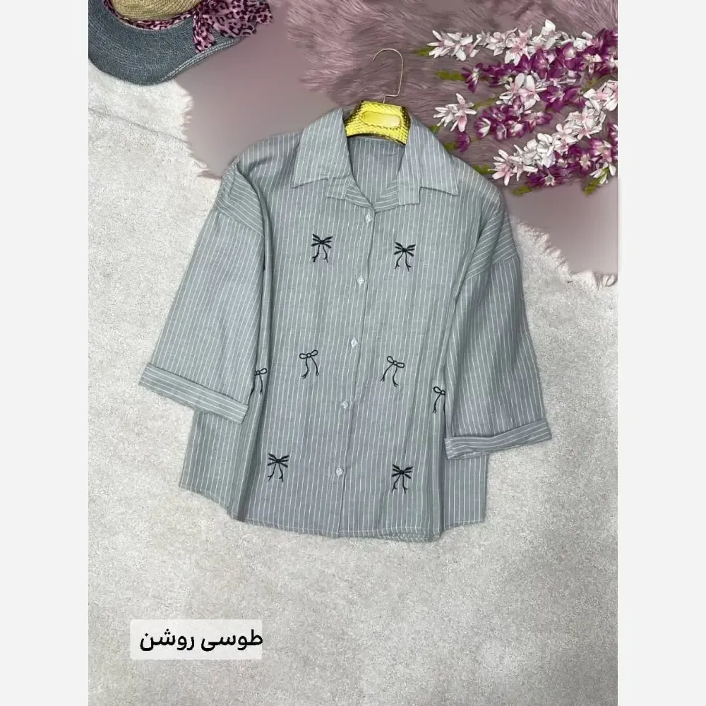شومیز مانتویی لنین ایرانا فری سایز 38 تا 48