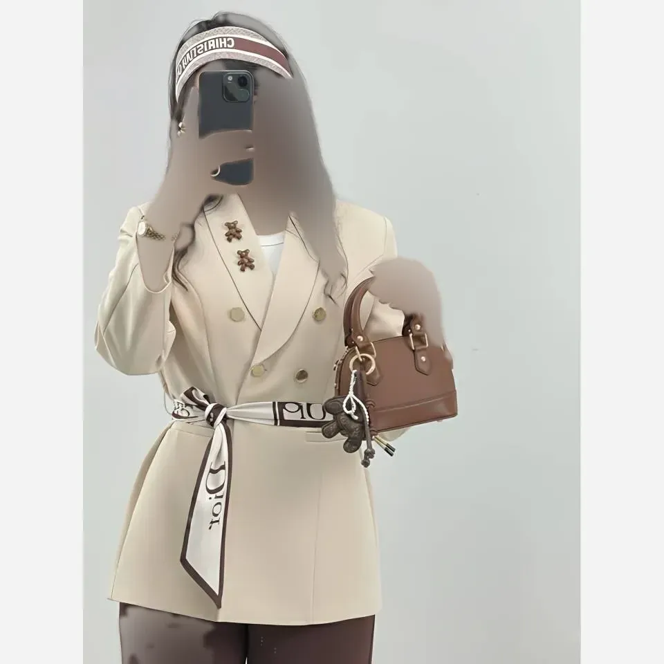 کت تک زنانه جنس مازراتی همراه با کمربند (2)