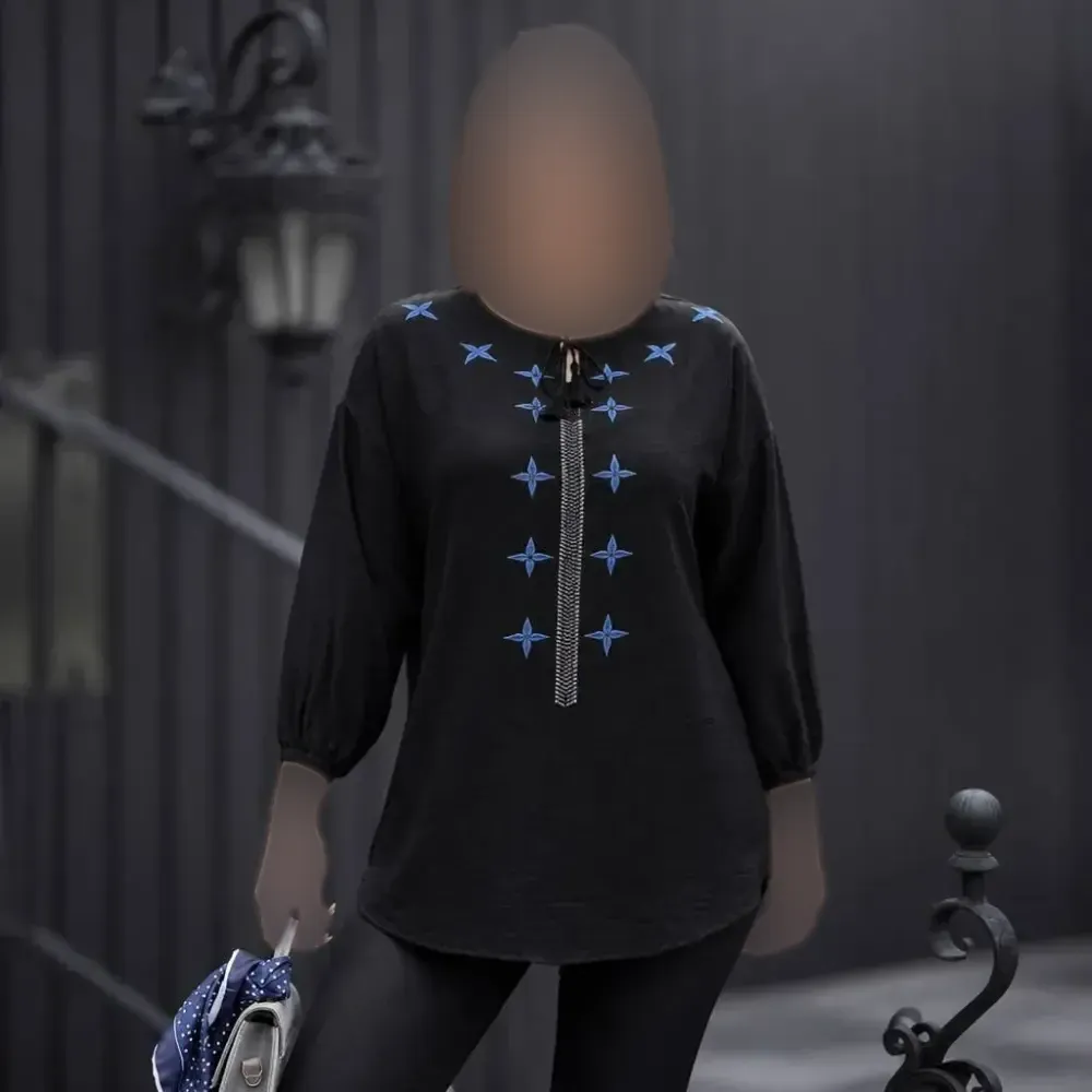 شومیز چاپی گلبرگ صوفیا درجه یک فری سایز (2)