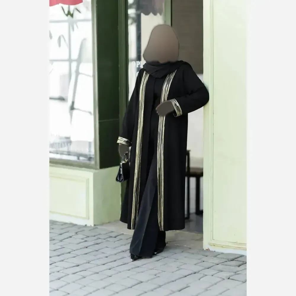 پیراهن عبایی فریا جنس الیزه فری سایز 38 تا 50