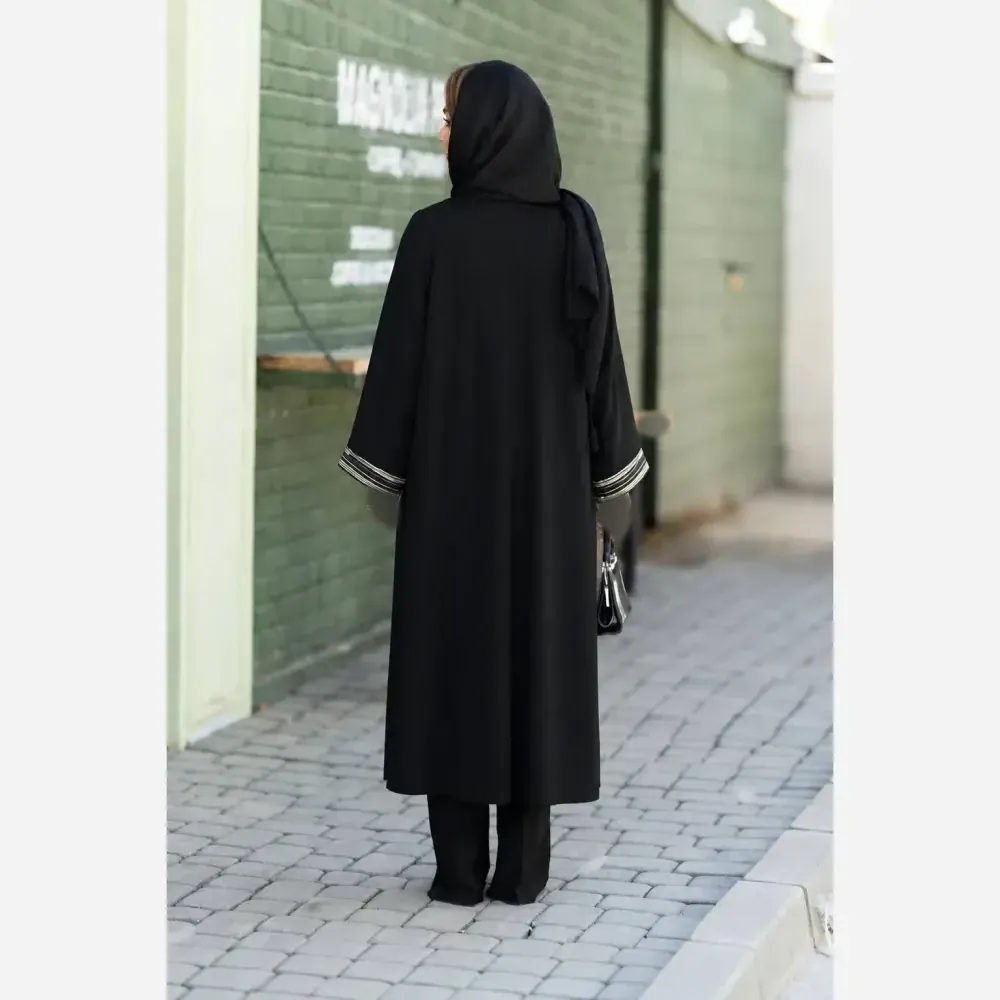 پیراهن عبایی فریا جنس الیزه فری سایز 38 تا 50