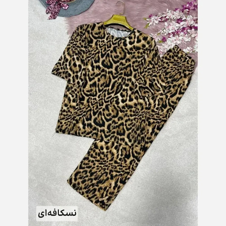 تیشرت شلوار زنانه رزیتا ویسکوز پنبه فول کش سایز فری 38 تا 46