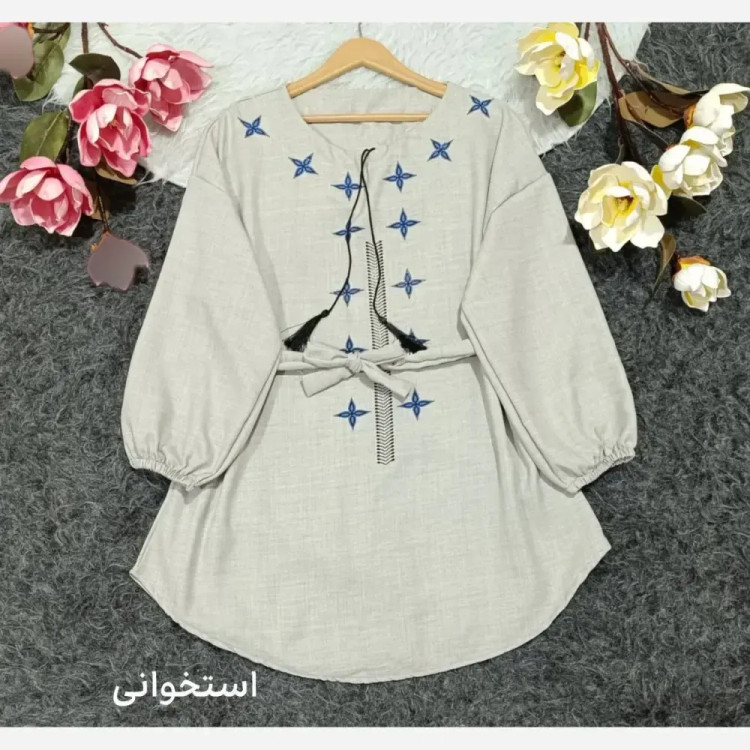 شومیز چاپی گلبرگ صوفیا درجه یک فری سایز