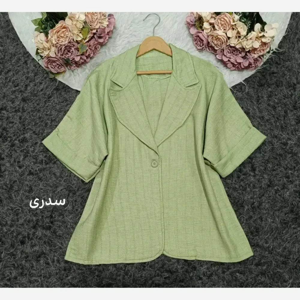 کت اسپرت زنانه کوک دوزی درجه یک رنگ سدری و یشمی فری سایز
