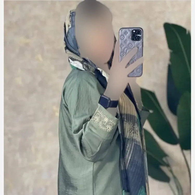 مانتو مچ گلدوزی سانیا جنس شانتون قد 90