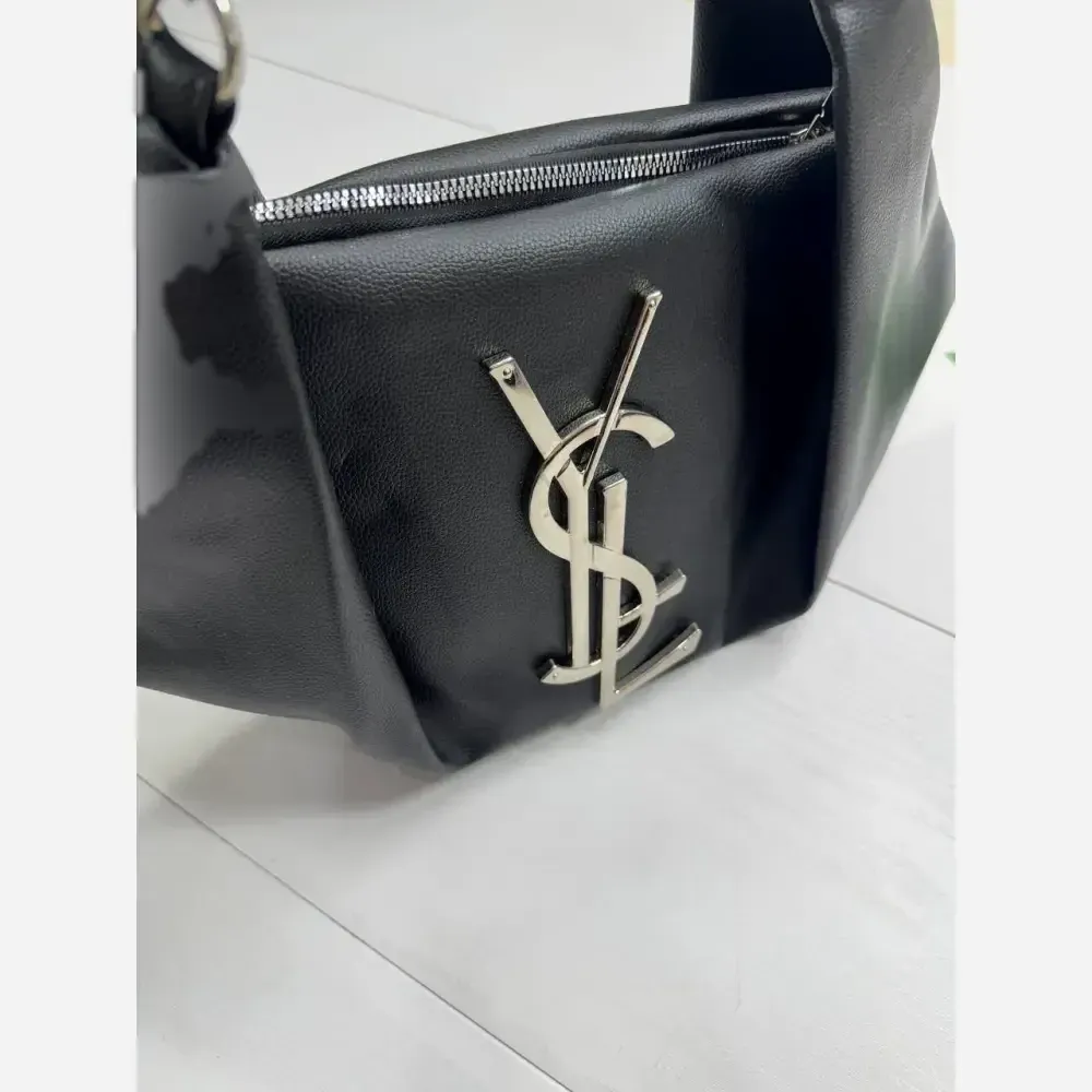 کیف یاشیل چرم باکیفیت نقره ای سایز آزاد