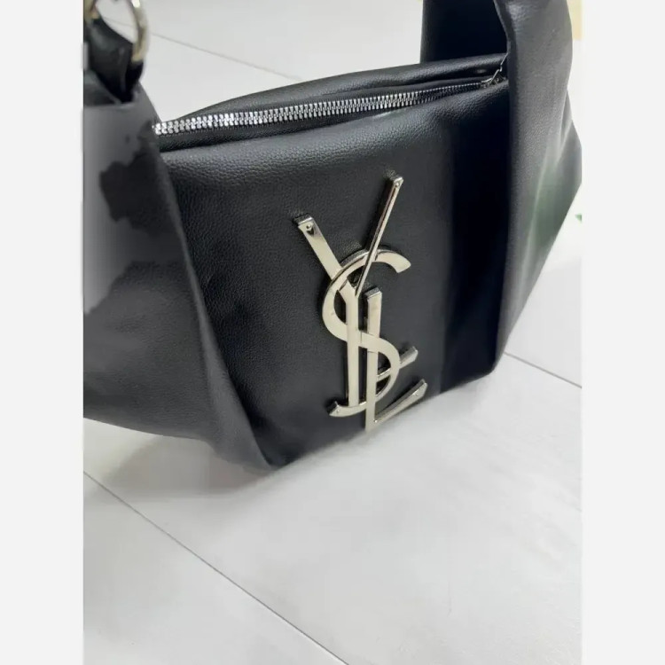 کیف یاشیل چرم باکیفیت نقره ای سایز آزاد