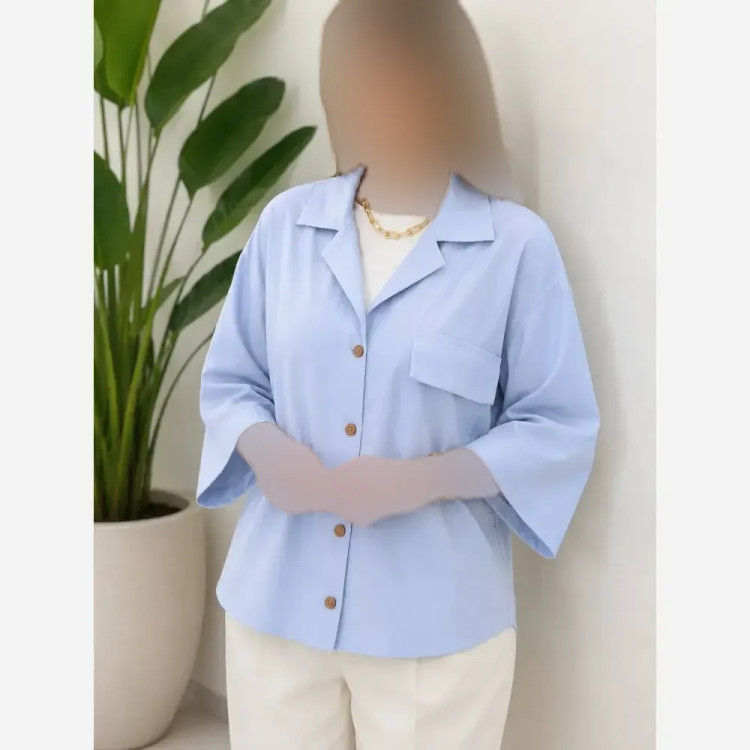 شومیز باکسی داکرون زنانه سایز فری تا 48