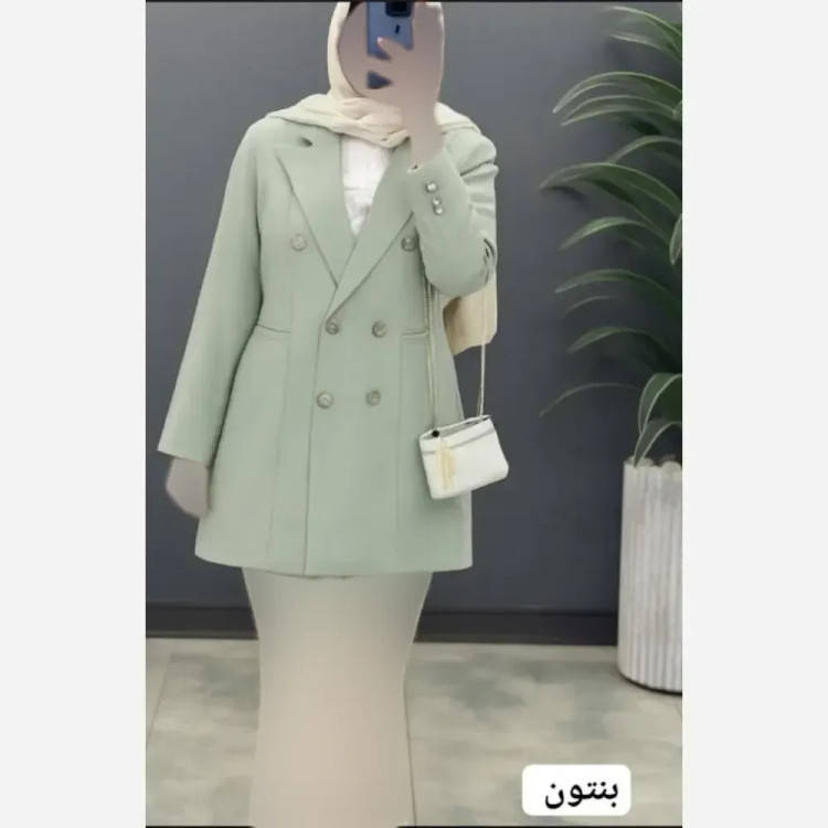 مانتو کتی پریا جنس مازراتی دکمه دار
