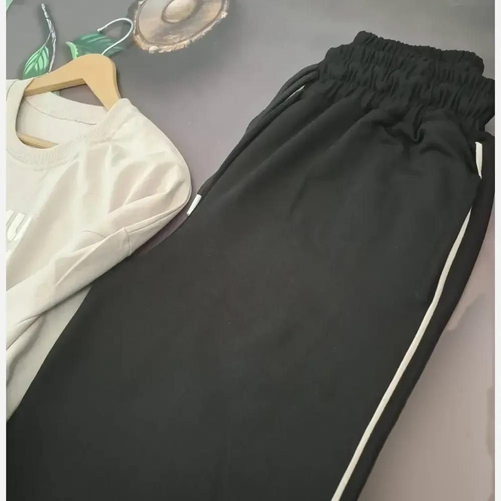 ست اسپرت لانگ تیشرت پنبه و شلوار گلکسی بگ سایز 38 تا 50