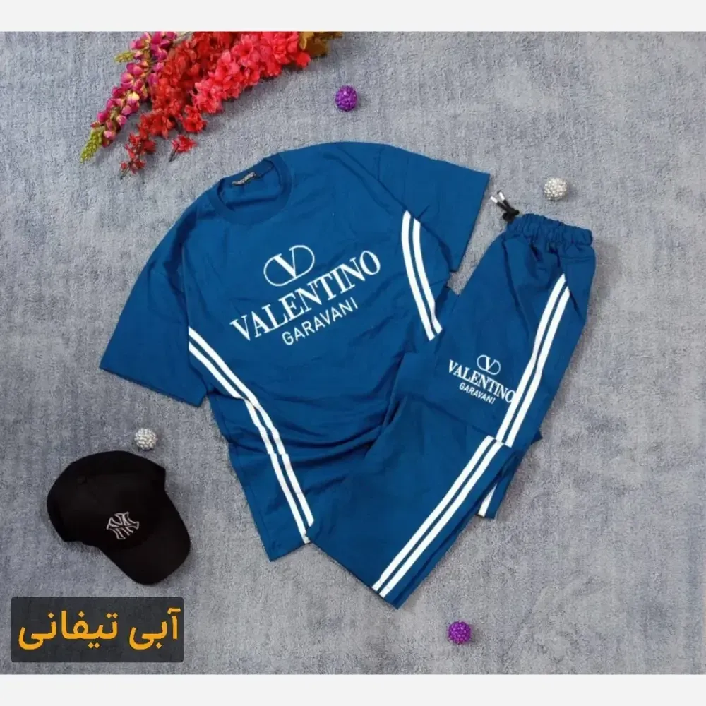 ست تیشرت شلوار بگ اسپرت سوپر نخ پنبه والنتینو