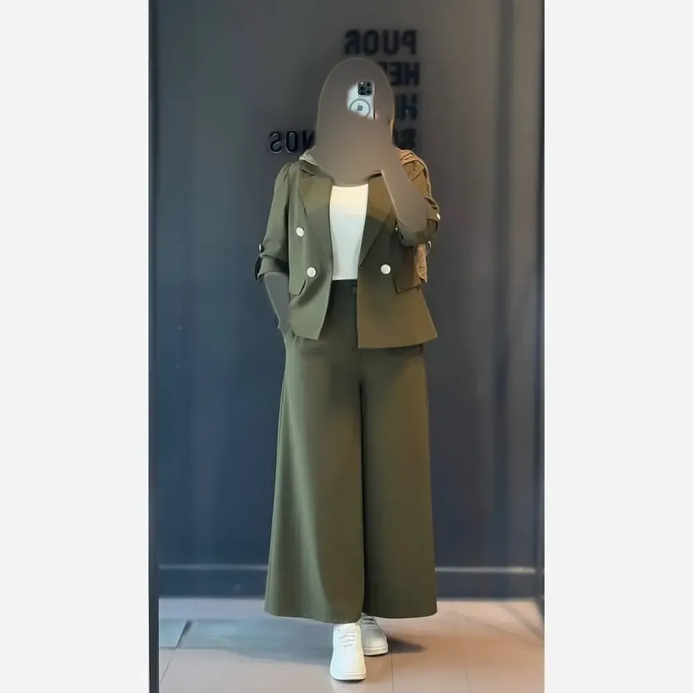 کت و دامن شلواری لنین درجه یک رویا