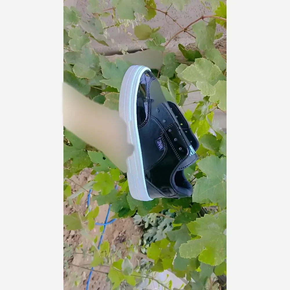 کفش ونس زارا زنانه زیره پلیمر سفید مشکی سایز 37 تا 40