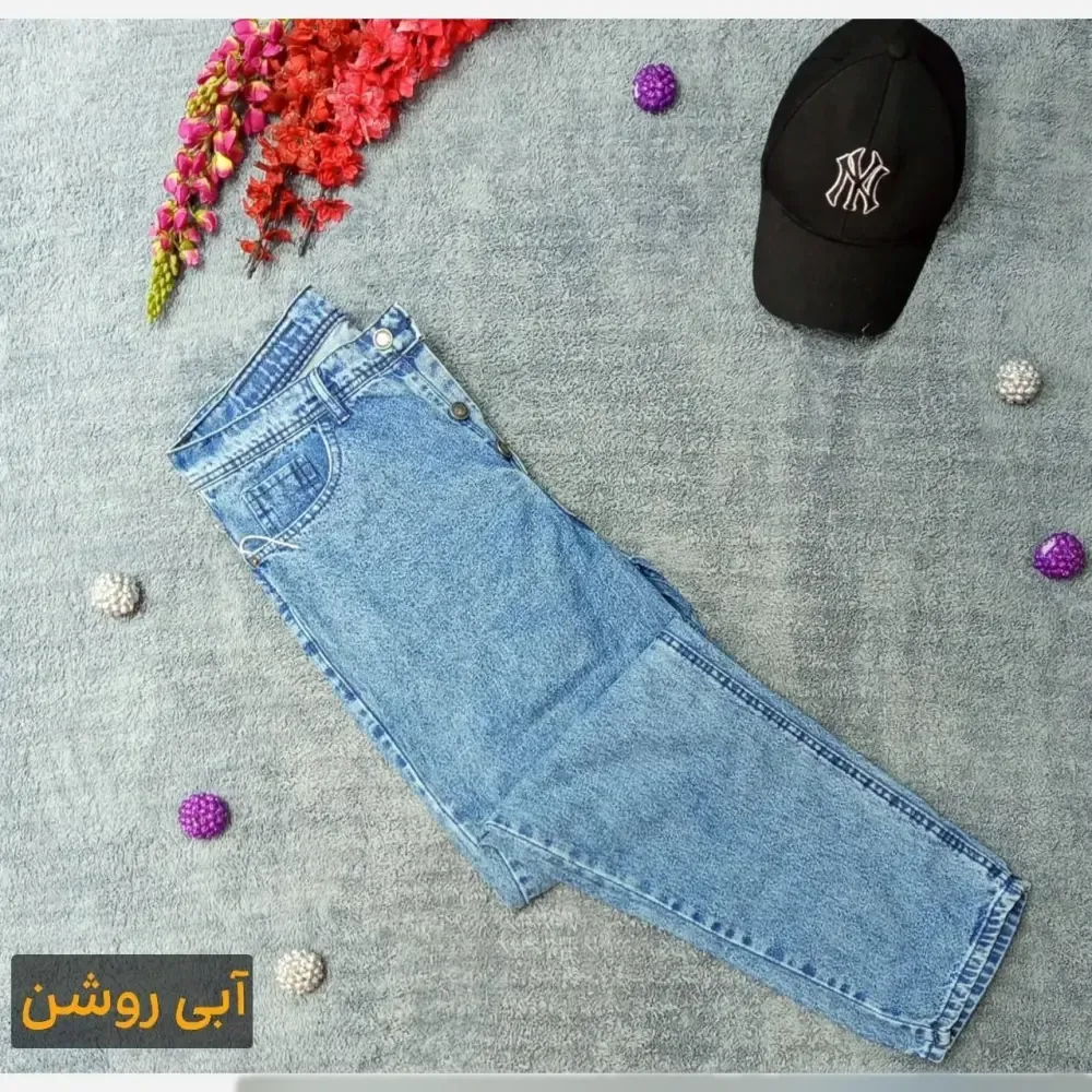 شلوار مام استایل جین زنانه برند زارا مدل آرسین