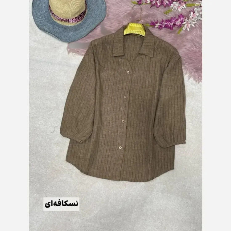 شومیز مانتویی شانتون دیپلمات فری سایز 38 تا 48