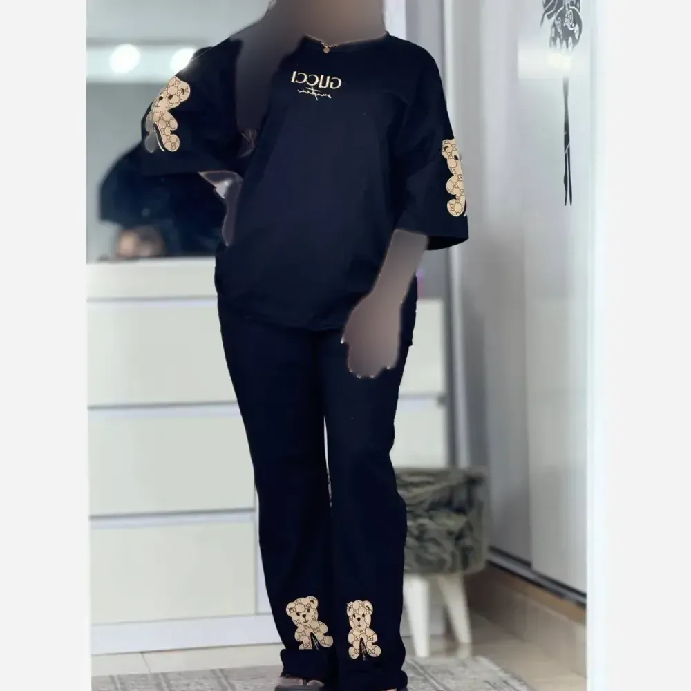 ست لباس خرسی زنانه پنبه درجه یک فری سایز