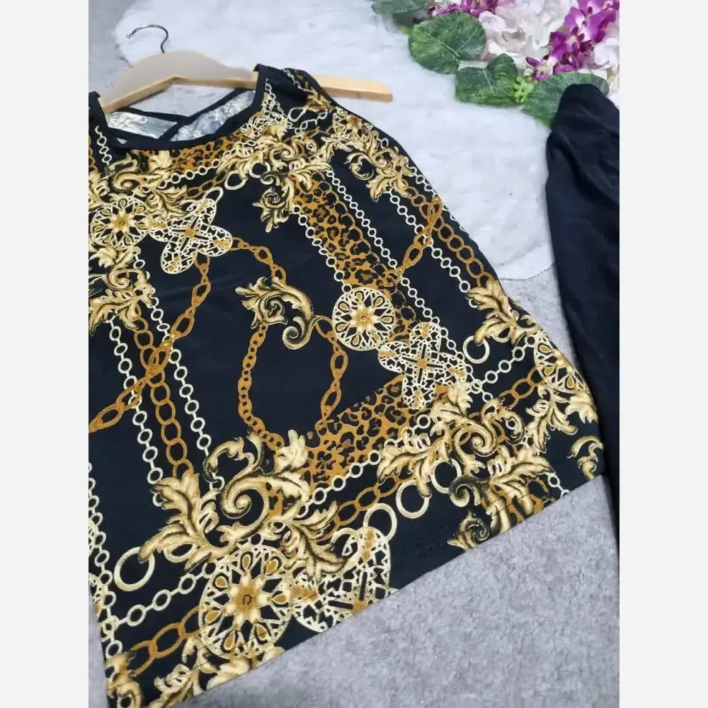 ست باشگاهی زنانه لینا جنس فلامنت کشی گیاهی فری سایز