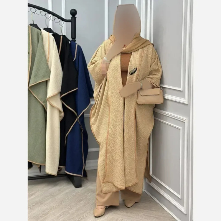 مانتو حصیری زنانه مدل میخک فری سایز 38 تا 52 با گل سینه