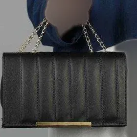 کیف زنانه چرمی مدل سیما رنگ مشکی اسپرت و شیک سایز 20 در 15