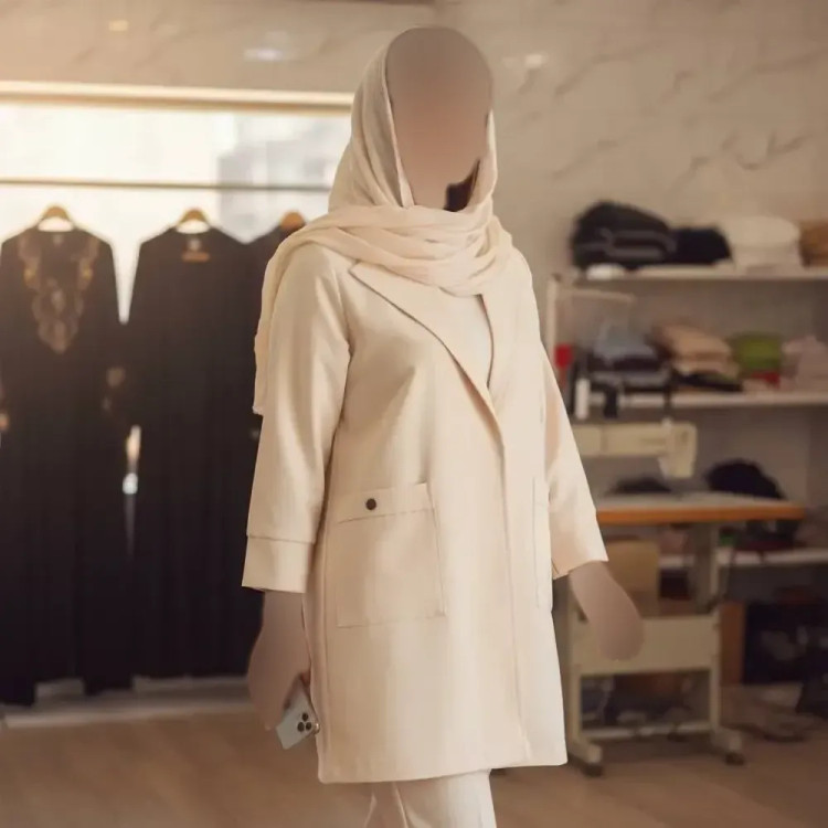 مانتو زنانه مدل امیسا جنس تترون درجه یک فری سایز مناسب بهار و تابستان