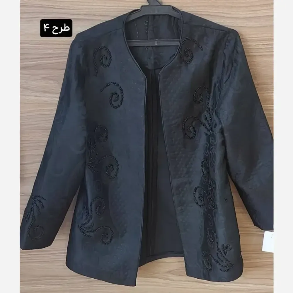 کت تک مجلسی زنانه مدل کاترین جنس ژاکارد ابریشم کریستال دوزی شده سایز 38 تا 48