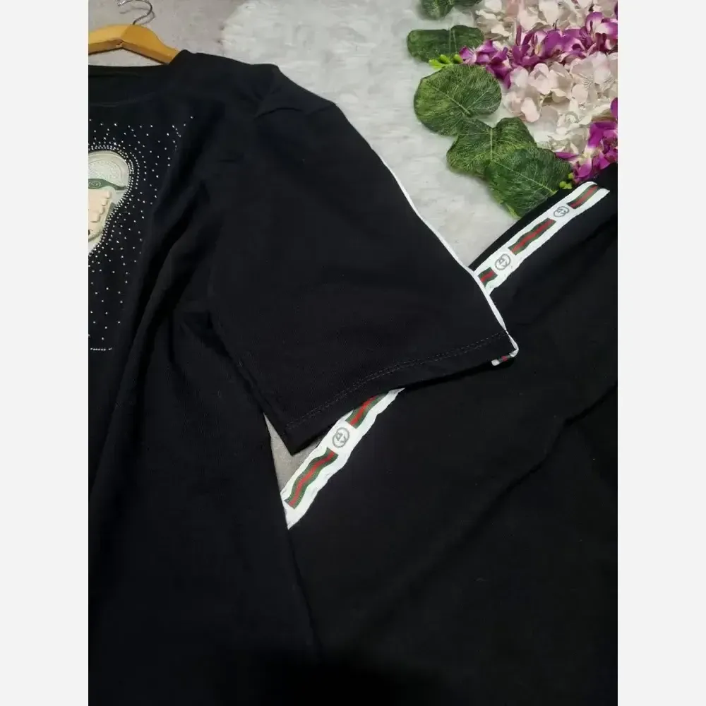 ست کتونی زنانه جنس پنبه درجه یک رنگ مشکی فری سایز 36 تا 48 (2)