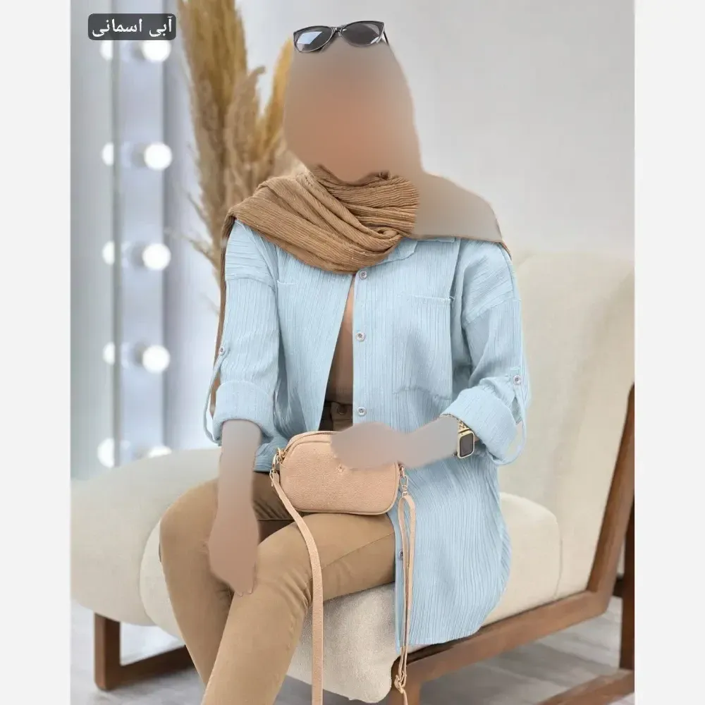 شومیز زنانه مدل نیکا جنس سوپرایوا درجه یک فری سایز