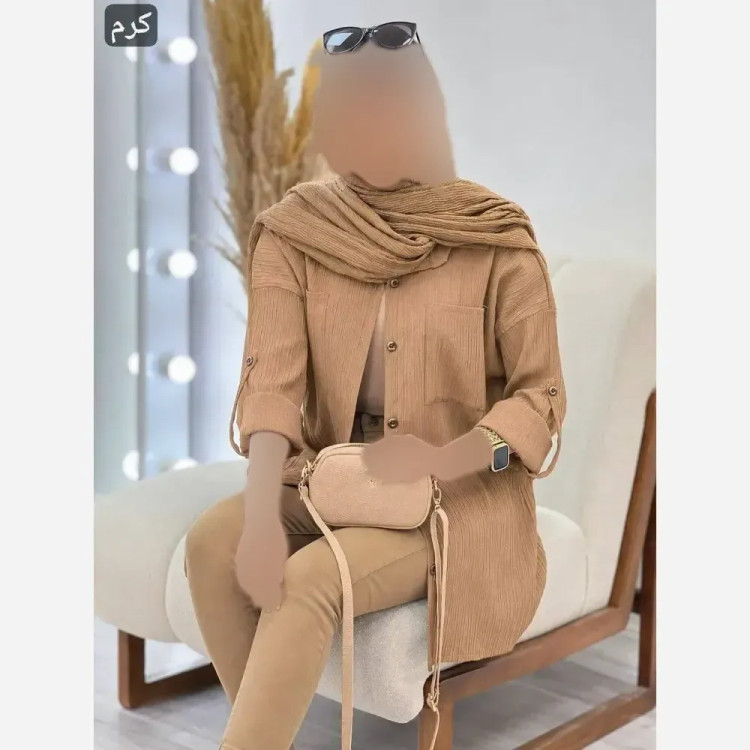 شومیز زنانه مدل نیکا جنس سوپرایوا درجه یک فری سایز