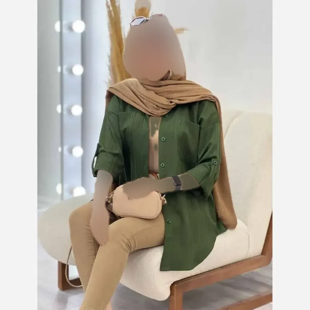 شومیز زنانه مدل نیکا جنس سوپرایوا درجه یک فری سایز