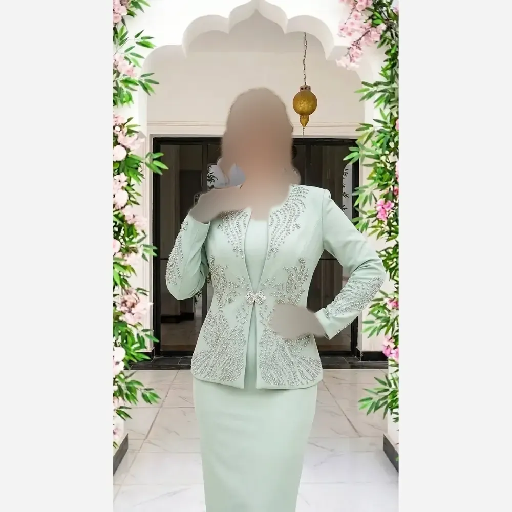 ست کت و سارافون زنانه کرپ مازراتی در رنگبندی متنوع سایز 42 تا 54