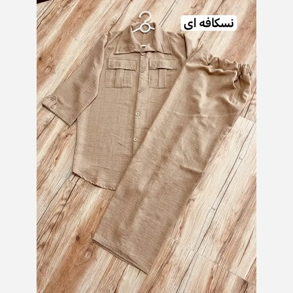 ست مانتو و شلوار زنانه مدل راحیل جنس صوفیا ژاکارد فری سایز