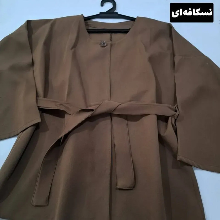 ست مانتو و شلوار بهاره زنانه جنس مازراتی فری سایز تا 48