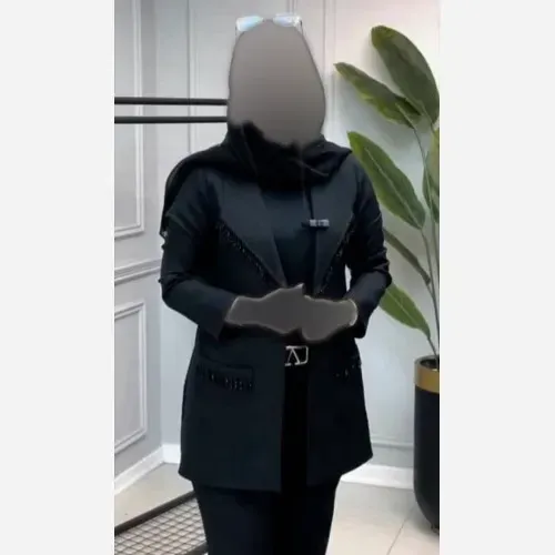 کت مجلسی زنانه مدل اسرا جنس کرپ مازراتی سایز 38 تا 46