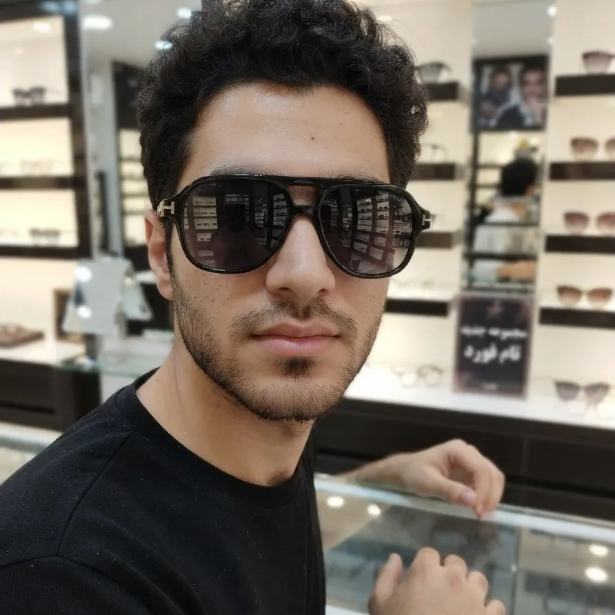 عینک آفتابی تام فورد مدل خلبانی با فریم استات و لنز UV400 یونیسکس