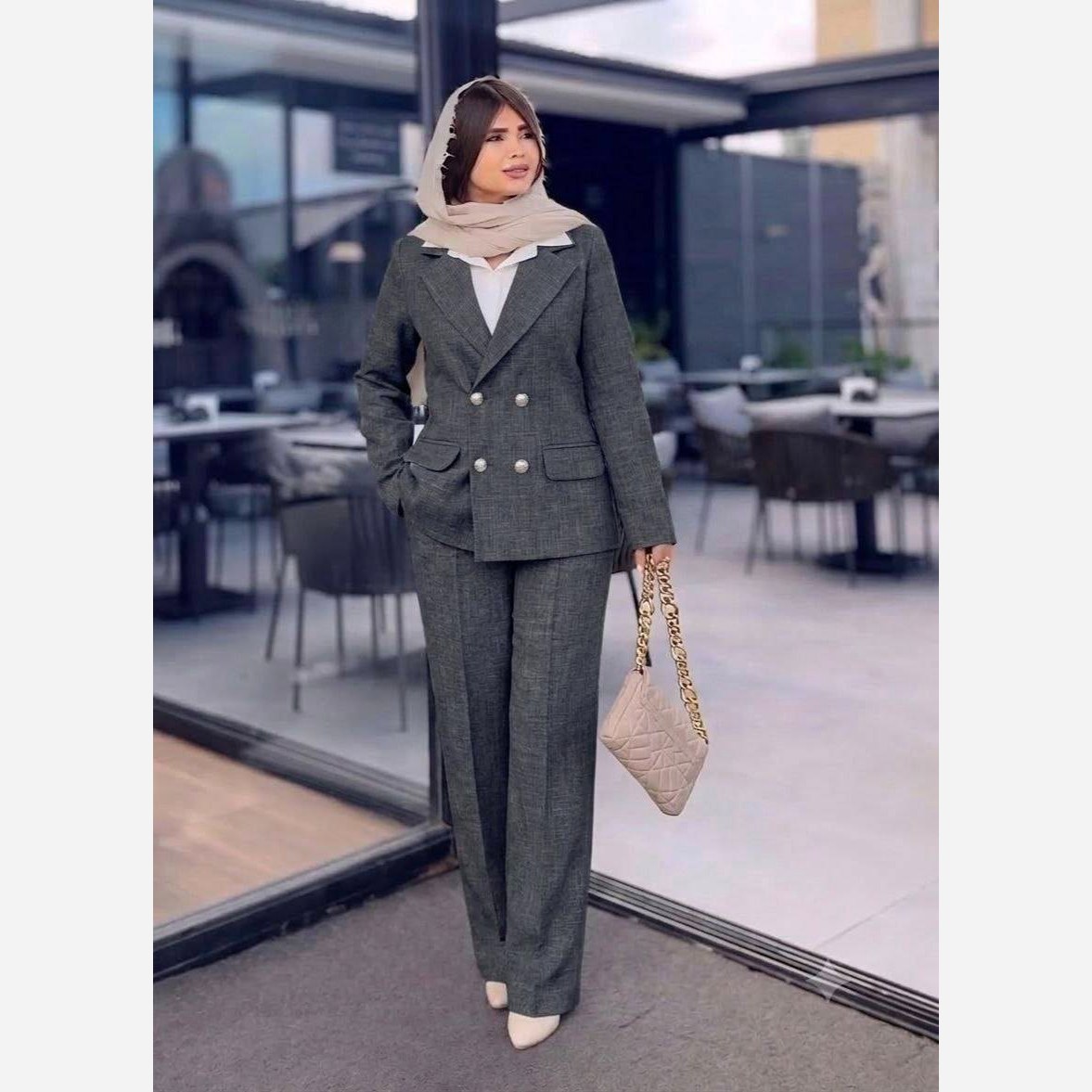 کت و شلوار زنانه لنین پرشیا اعلا سایز 38 تا 46