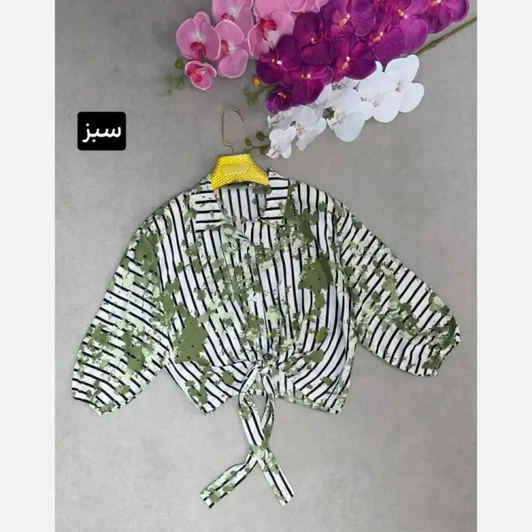 شومیز گره ای زنانه جنس سوپر نخ خارجی فری سایز