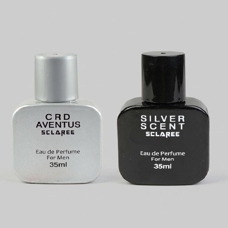 عطر جیبی مردانه اسکلاره مدل CRD Aventus حجم 35 میلی لیتر به همراه عطر جیبی مردانه مدل Silver Scent