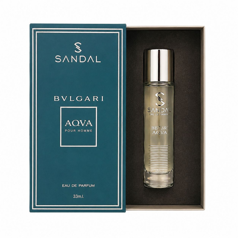 عطر جیبی مردانه صندل مدل آکوا بولگاری حجم 33 میلی لیتر