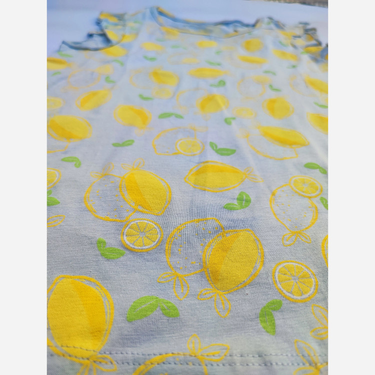 پک دو عددی تاپ دخترانه نخی پنبه ای لوپیلو آلمان تابستانی