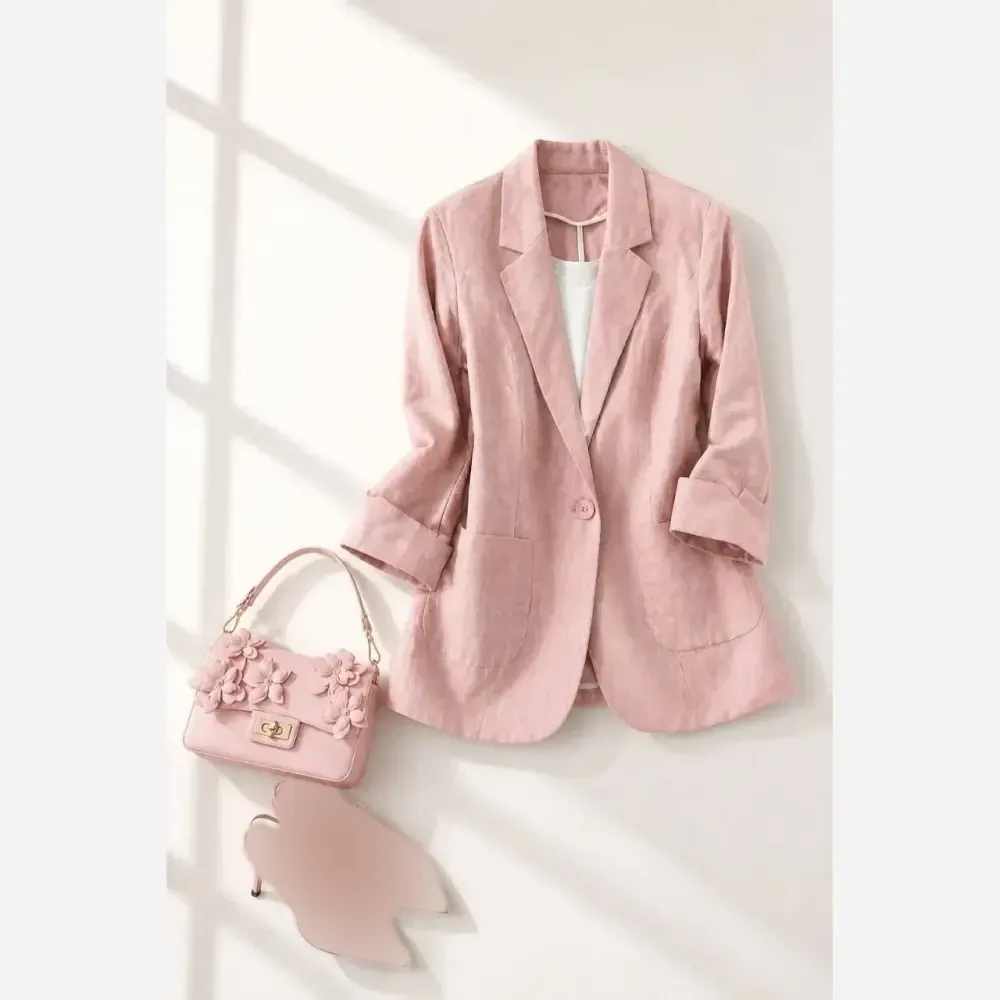 کت زنانه طرح وک جنس لنین اعلا سایز 38 تا 46