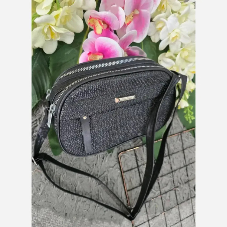 کیف دوشی زنانه مدل آیدا جنس چرم طرح کنفی سه خونه
