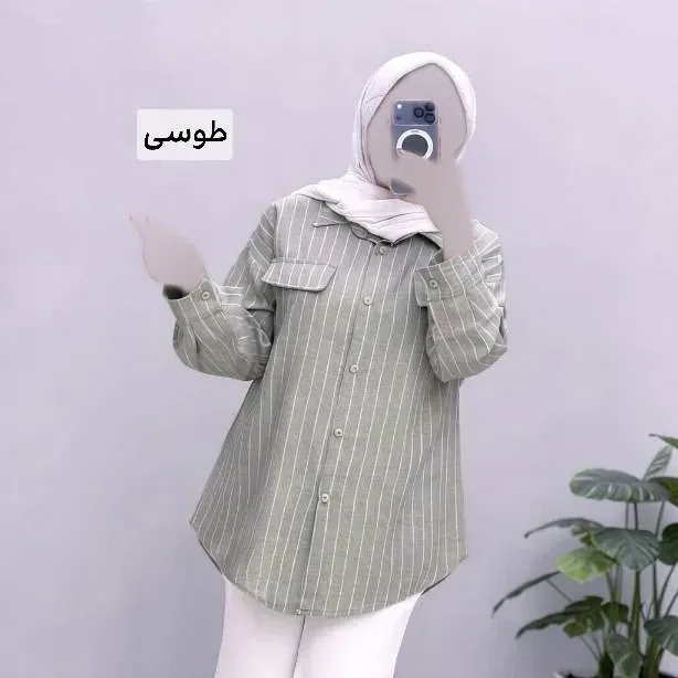 شومیز مانتویی زنانه مدل سیمین جنس صوفیا کجراه دیپلمات فری سایز