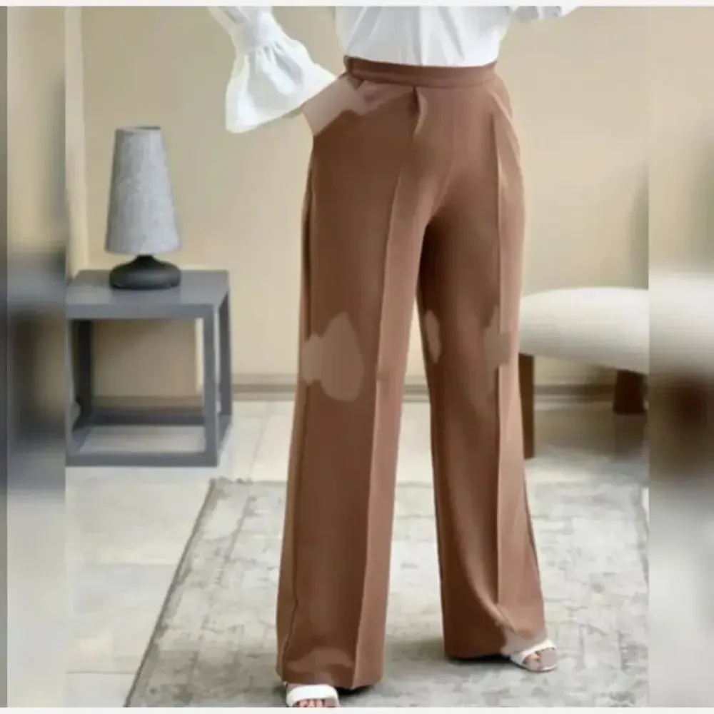 شلوار بگ زنانه پارچه مازراتی قد 100 باکیفیت در 5 رنگ متنوع