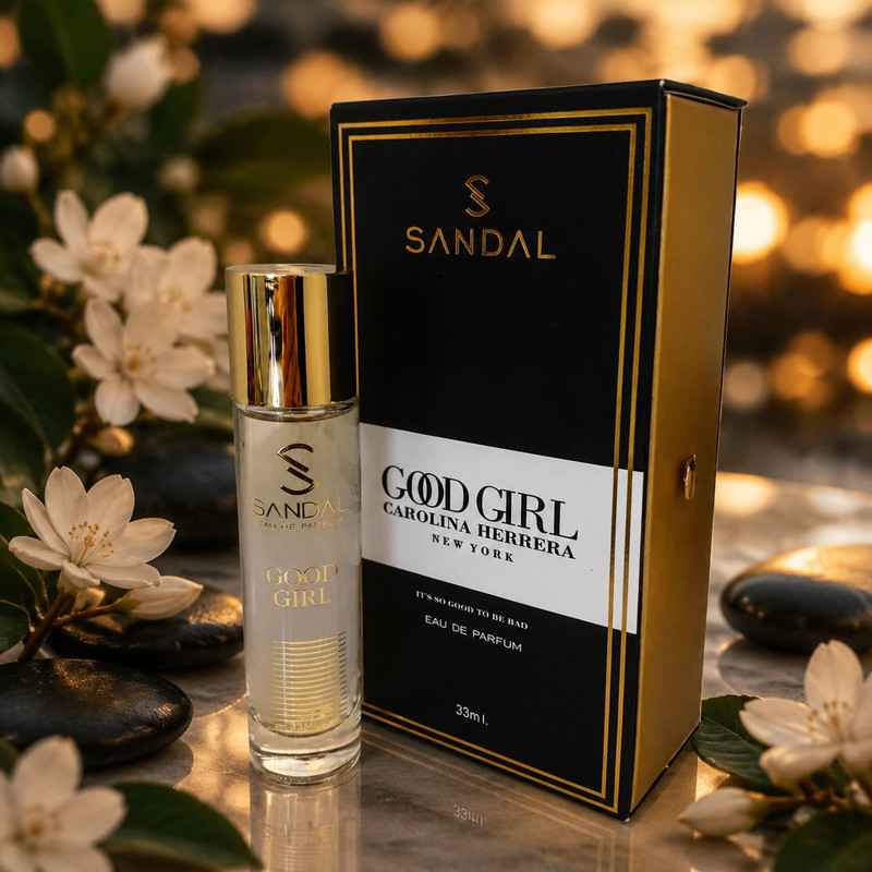 عطر جیبی زنانه صندل مدل گود گرل حجم 33 میلی لیتر