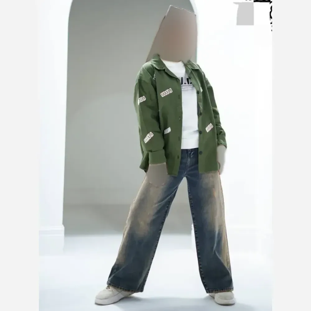 شومیز مانتویی کتان بهاره دخترانه