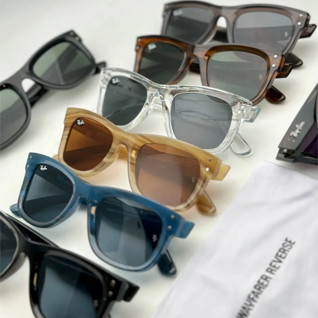 عینک آفتابی ری بن مدل ویفرر ریورس Ray-Ban RBR0502S با فریم کائوچویی و محافظت UV400
