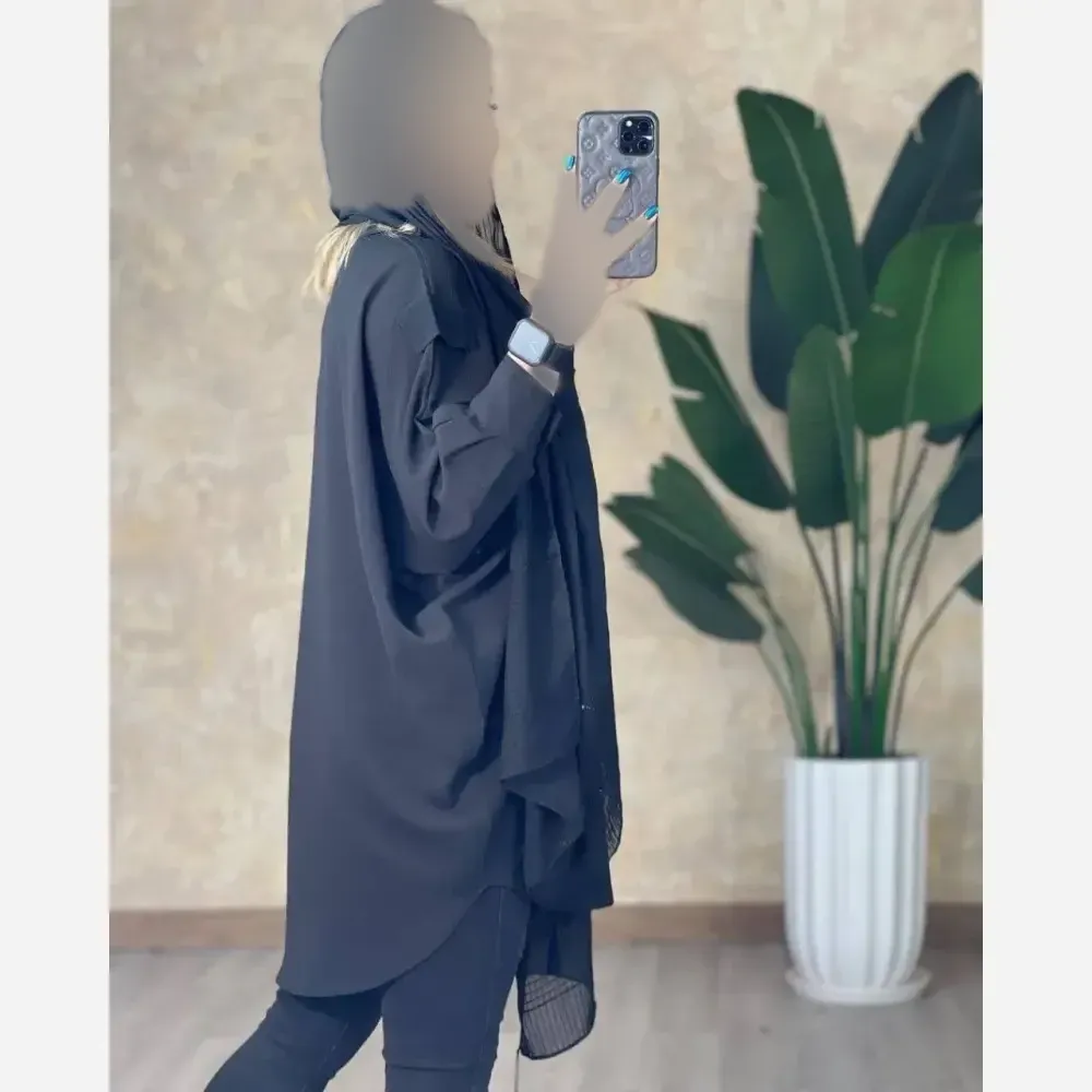 پانچ زنانه مدل رها جنس داکرون رنگ مشکی سایز فری 38 تا 48