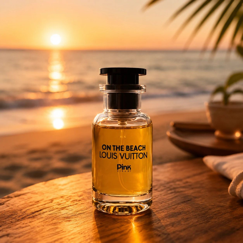 عطر جیبی پینک ویژوآل مدل Louis Vuitton On The Beach با رایحه خنک حجم 25 میلیلیتر